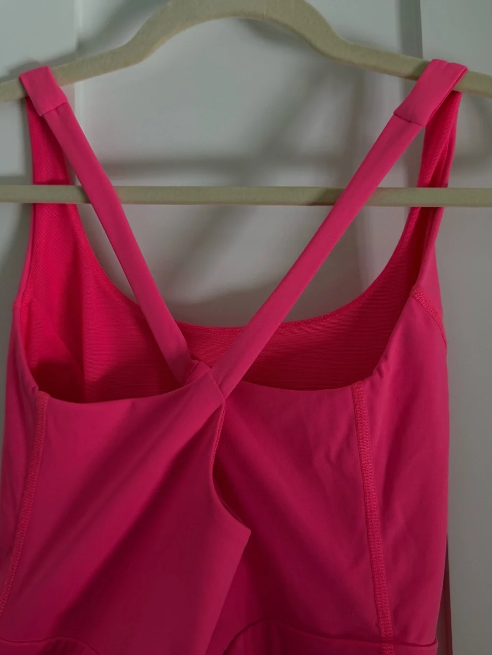 Free People Hot Pink Cutout Athletic Romper